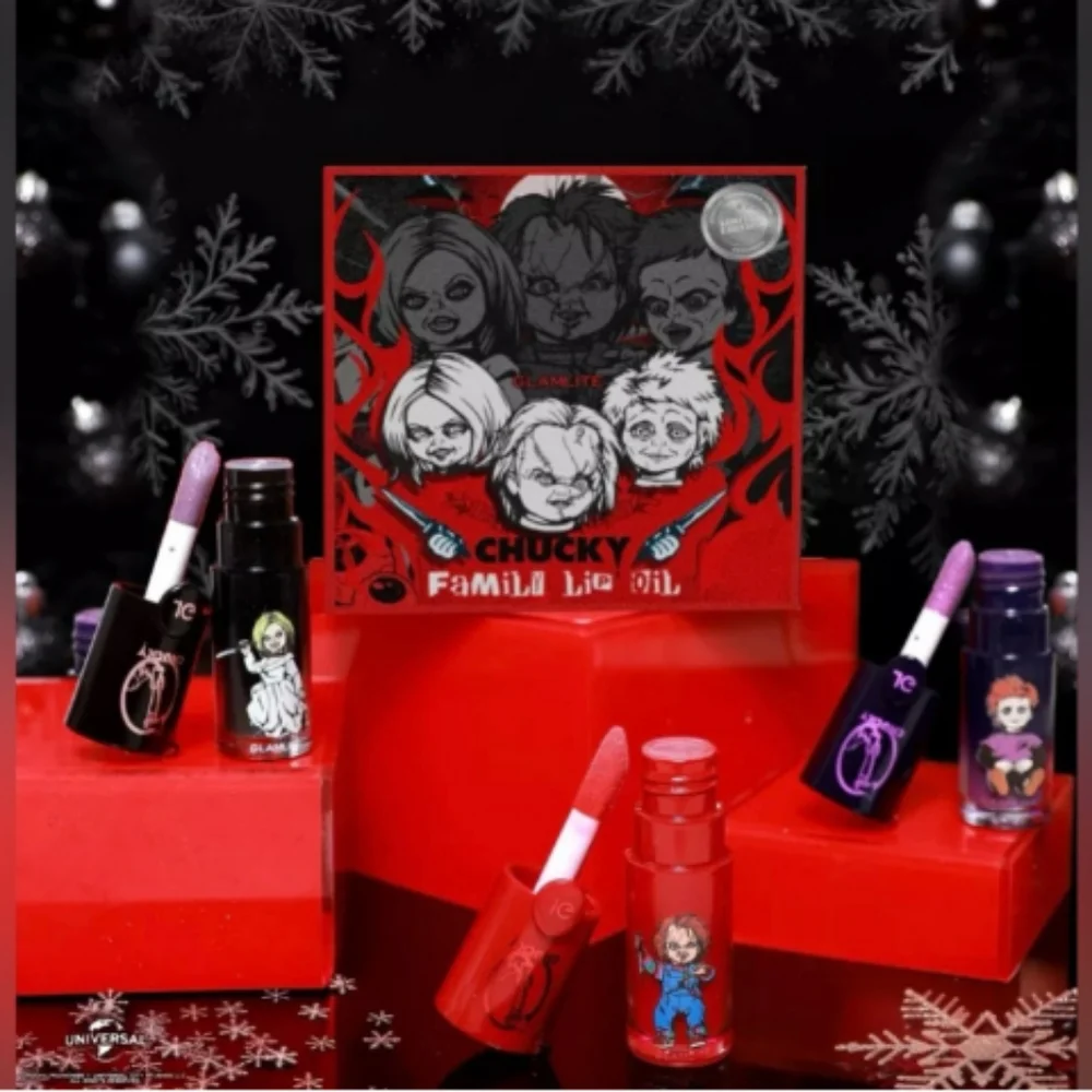 Chucky Family Lip Oil Set X Glamlite